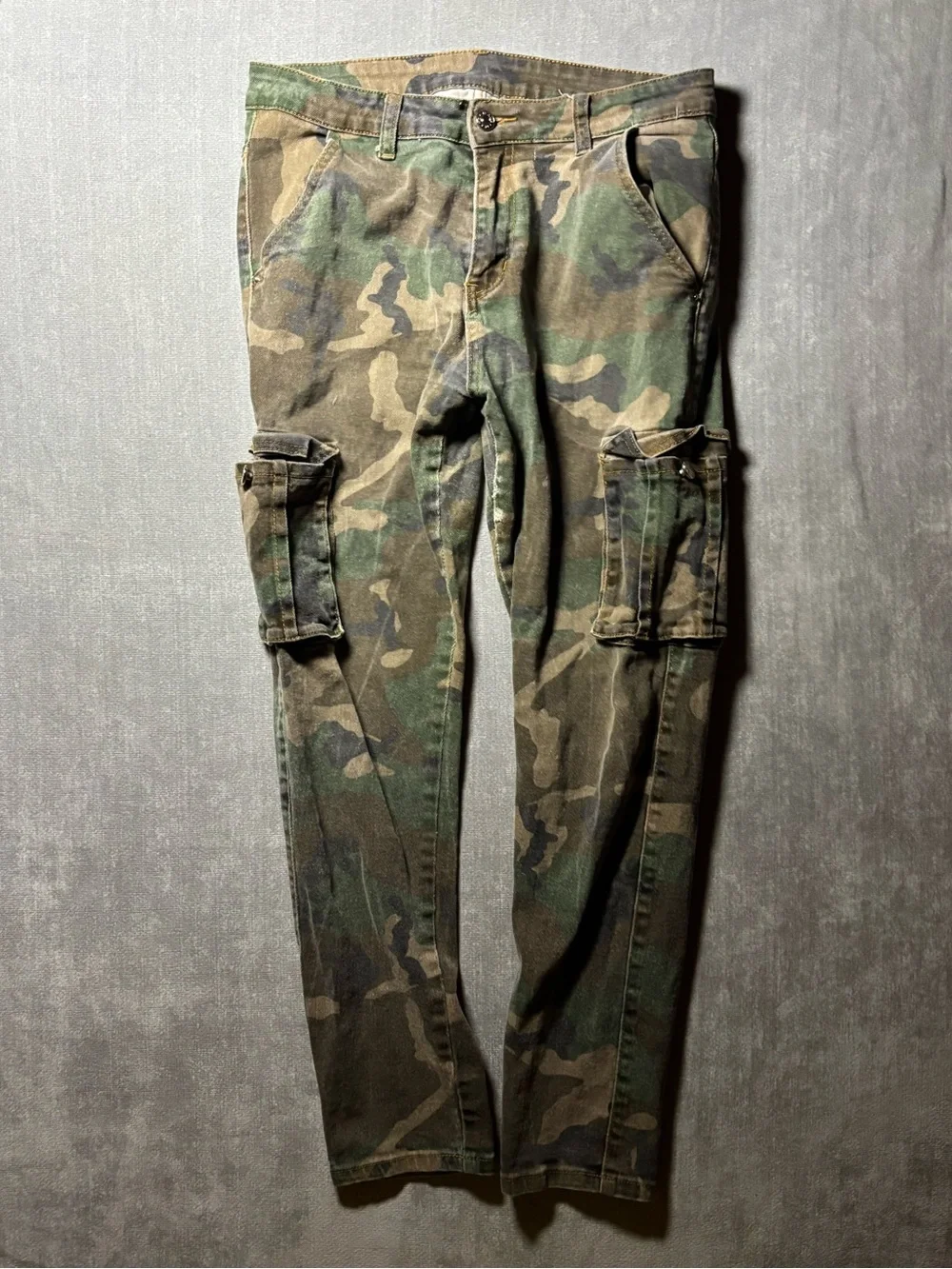 Camo Cargo Pants - Green/Brown Camouflage